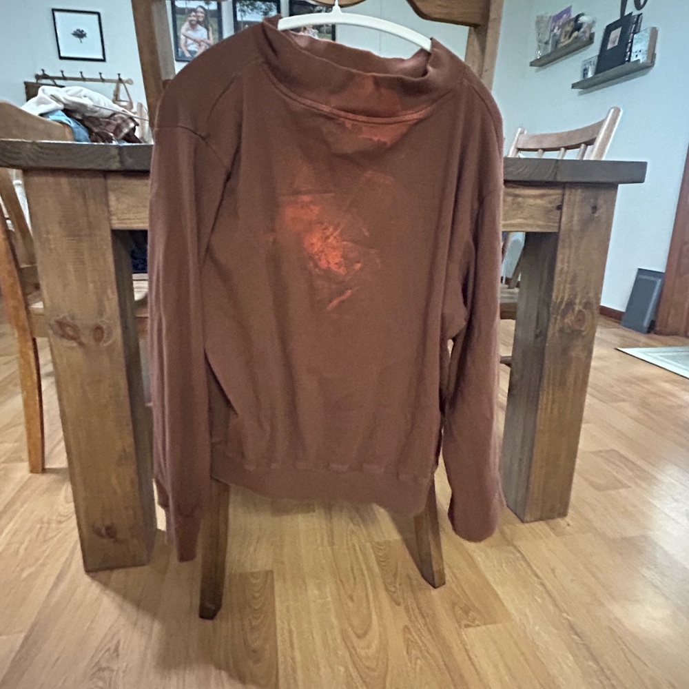 PARKE Mockneck Sweater in Brown - Picture 2 of 3